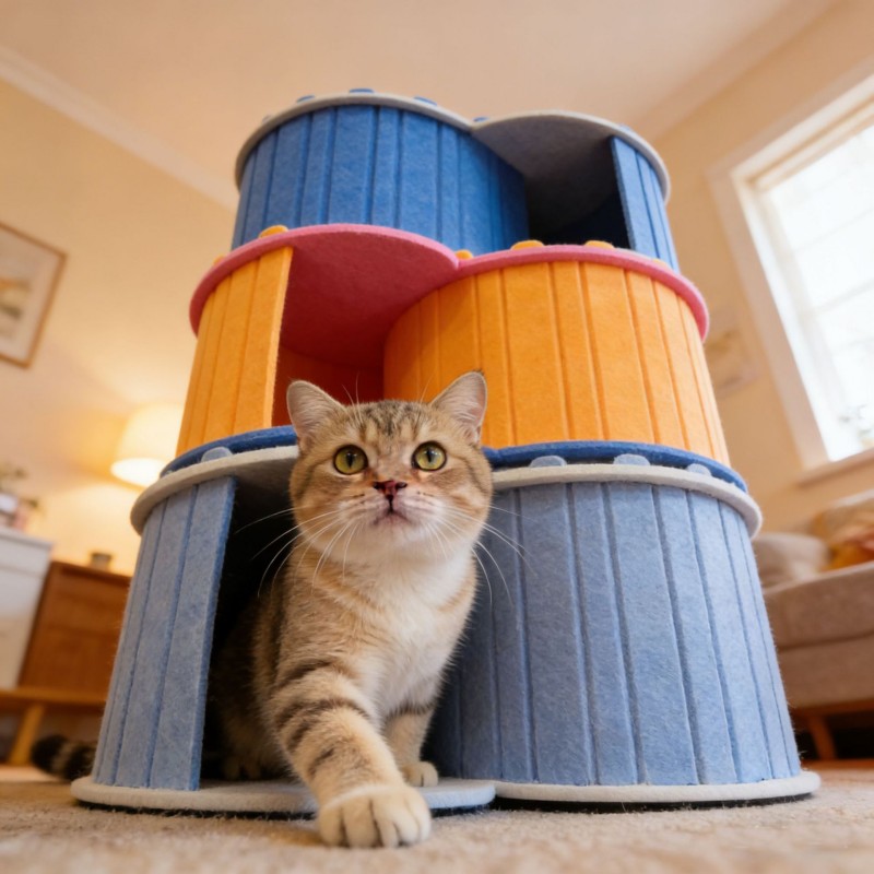 Creative Tunnel Cat House